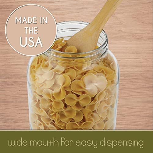 Kitchentoolz 1 Gallon Wide Mouth Mason Jars