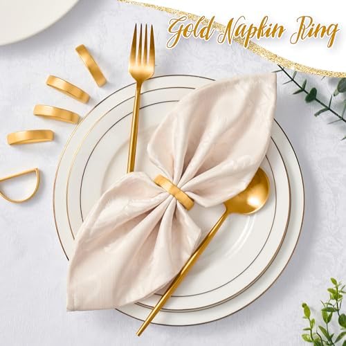 Gold Napkin Rings Set of 12