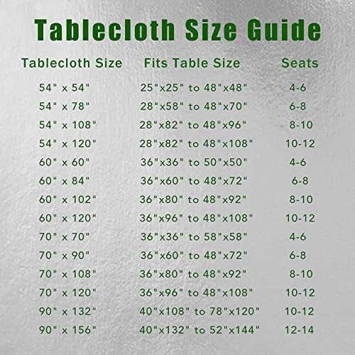 Sturdy 60x84 inch tablecloth for dining and parties