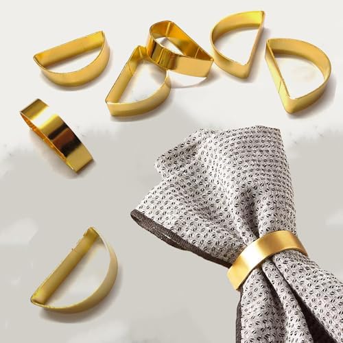 8-Piece Stainless Steel Napkin Rings Durable Elegant for Dining Special Occasions