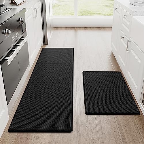 Premium Stain-Resistant Anti-Fatigue Kitchen Rugs Set