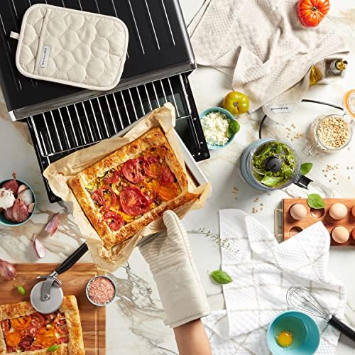 Quilted Kitchen Towels Oven Mitt 4-Pack Set