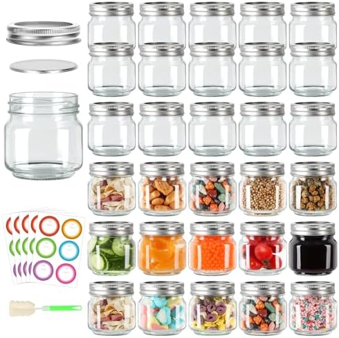 AuroTrends Mason Jars 8 oz 30Pcs Set