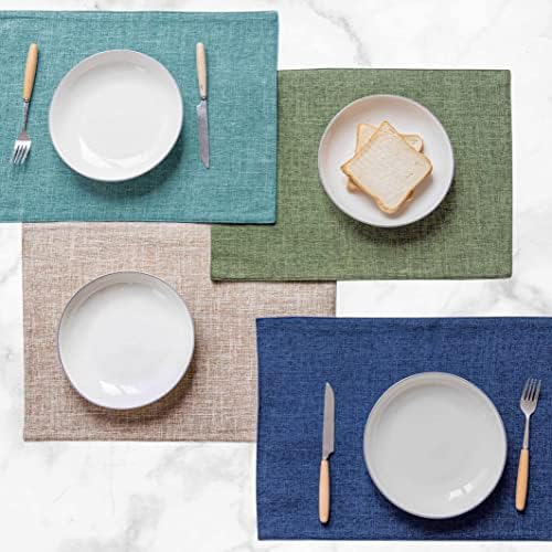 Home Brilliant Linen Place Mats Set of 4