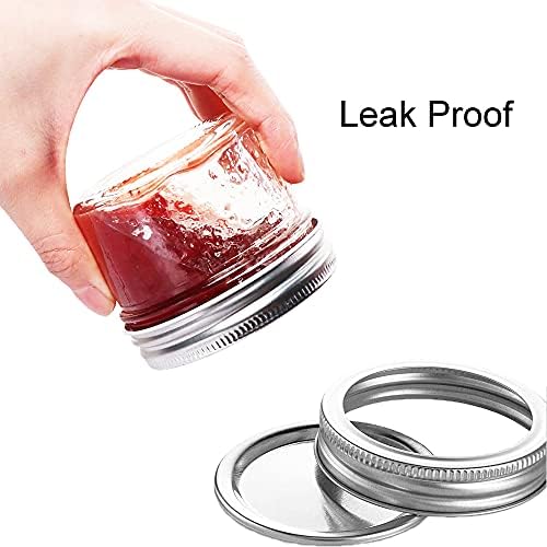 Homerove 4 oz Mason Jars with lids 40-pack
