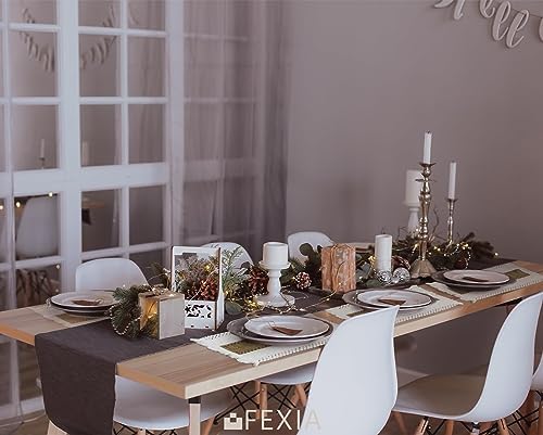 FEXIA Boho Placemats Set of 6 - Fall Christmas Kitchen Linens