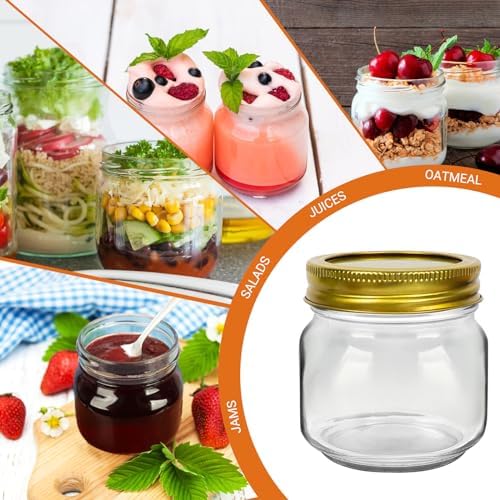Betrome 8 oz Mason Jars Set Eco-Friendly Storage Solution
