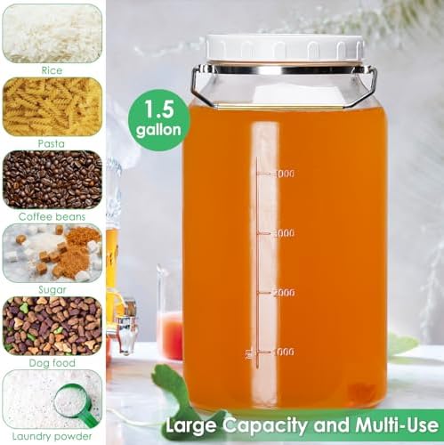 15 Gallon Glass Jar BPA Free