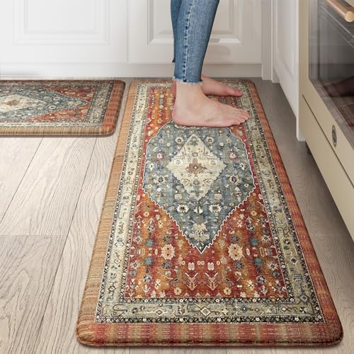 Collive 2-Piece Kitchen Mat Set