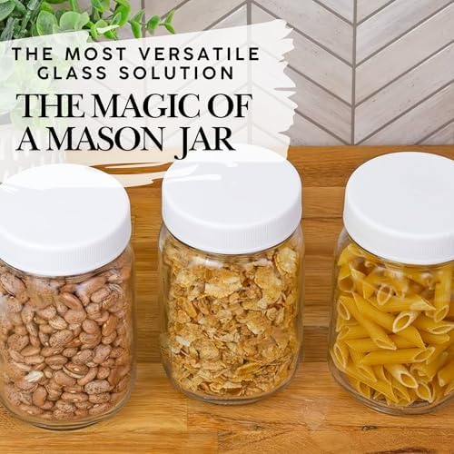 High-Quality Glass Mason Jars 16 oz
