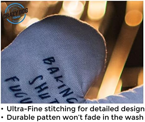 Crazy Dog Oven Mitts - Heat-Proof Funny Perfect for Autumn