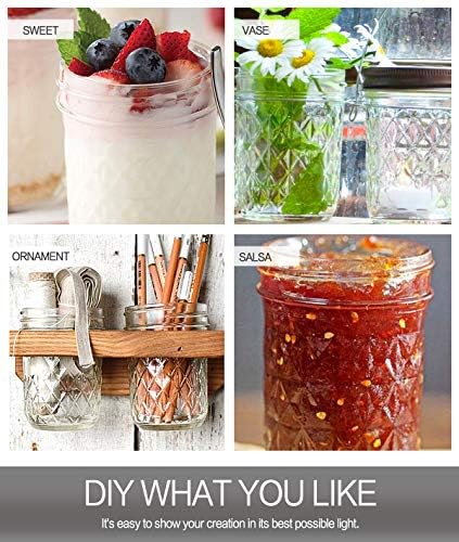 VERONES Mason Jars for Preserving Canning - 30 Pack