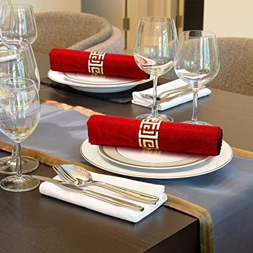 96-Piece Gold Napkin Rings Set