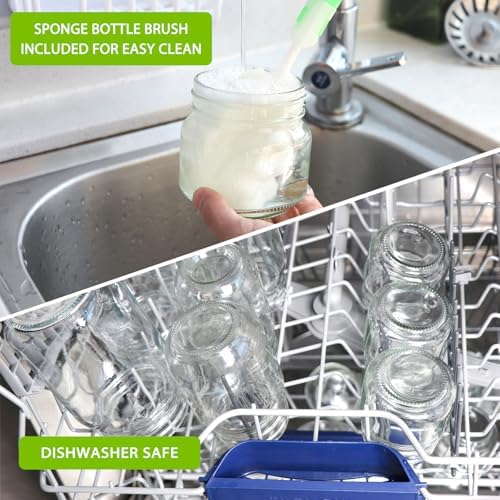 AuroTrends Mason Jars 8 oz 30Pcs Set