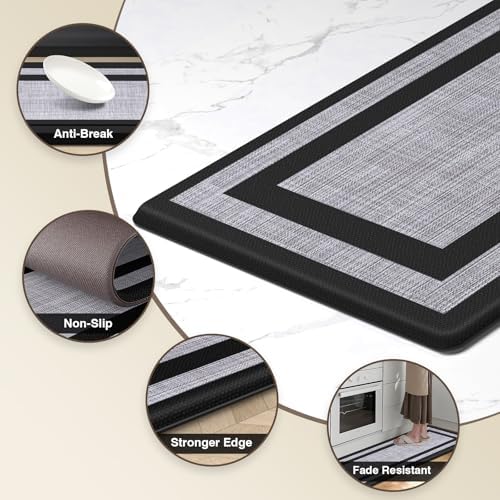 LuxStep Anti-Fatigue Kitchen Mats 2-Pack