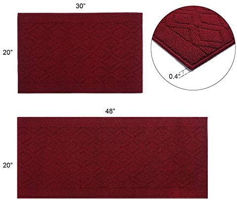 COSY HOMEER Guster Style Soft Kitchen Rugs for Home Kitchen
