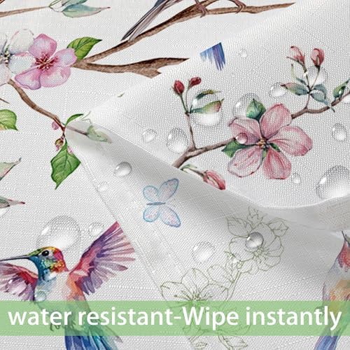 Spring Round Tablecloth 70 Inches - Water Resistant and Stylish