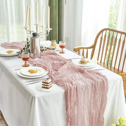 Two 10ft Gauze Table Runners for Weddings