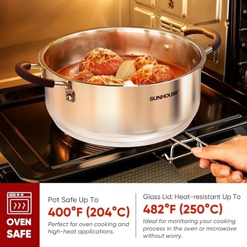 Sunhouse 55 Quarts Steamer Pot - Effortless Cooking for Healthy Meals