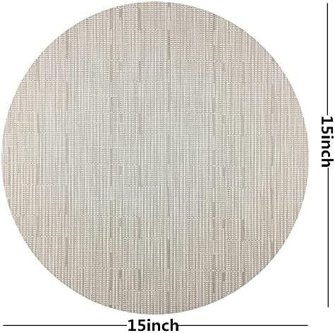 WAZAIGUR Round Placemats Set of 6