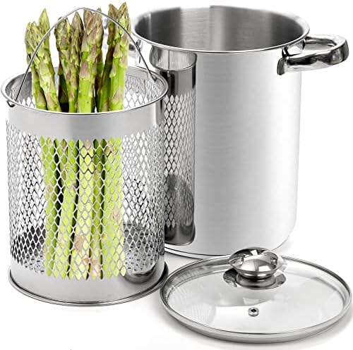 4 Quart Stainless Steel Asparagus Steamer Durable Versatile
