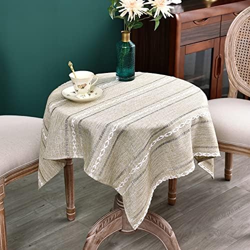 Rustic Farmhouse Linen Tablecloth