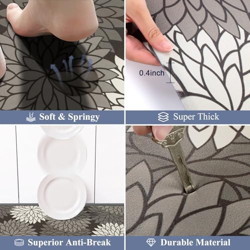 HEBE Anti Fatigue Kitchen Mat Set