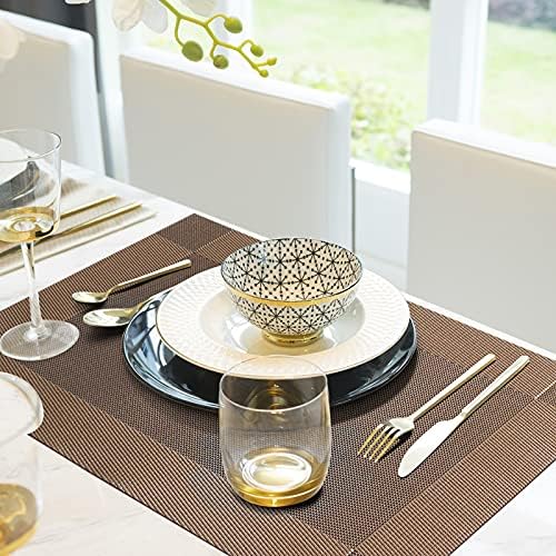 Heat-Resistant Washable Dining Placemats Set of 4
