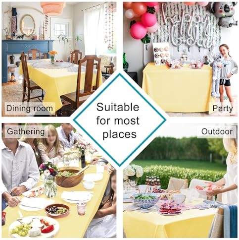 Hiasan Rectangle Tablecloth - Durable for 6-Foot Tables