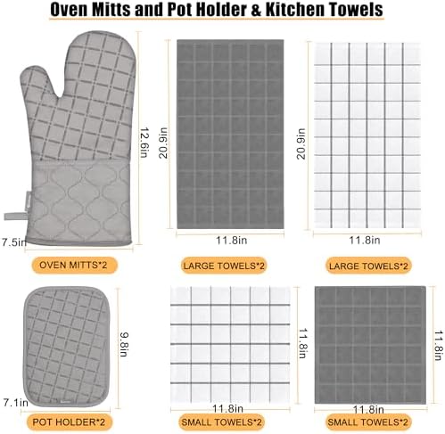 Heat-Resistant Oven Mitts Kitchen Essentials Set