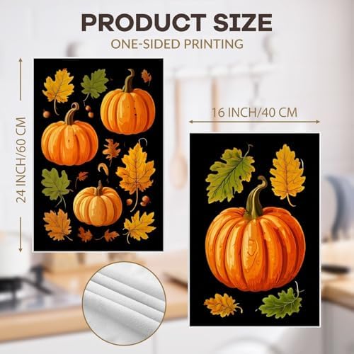 Fall-Decorated Dish Towels for Home Kitchen