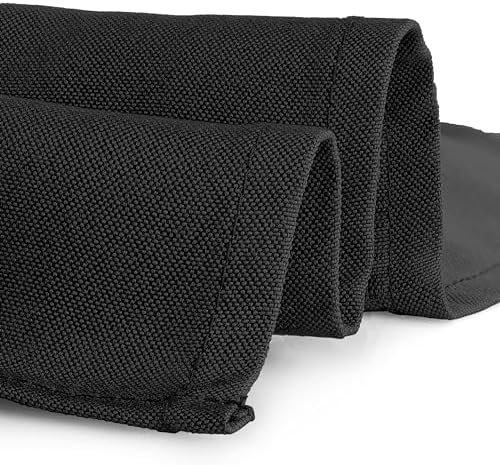 Stylish 52x52 Black Tablecloth for Small Tables