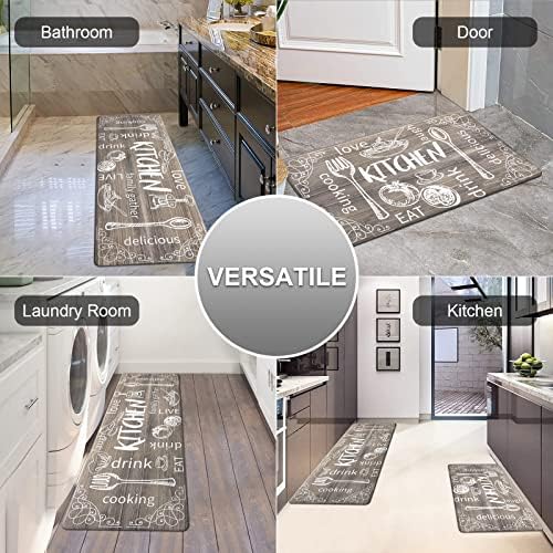 HEBE Anti-Fatigue Kitchen Rugs Set