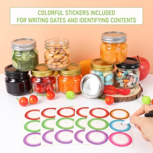 AuroTrends Mason Jars 8 oz 30Pcs Set