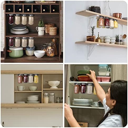 Mason Jar Organizer Holder Aluminum Alloy for Storage