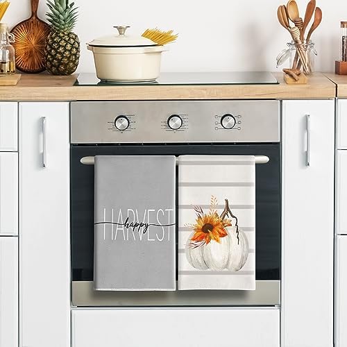 Pumpkin Party Kitchen Towels 18x26 inch Soft Durable