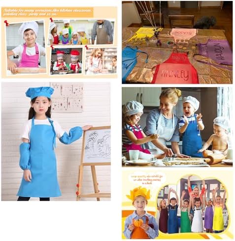Kids Apron Set for Cooking Baking