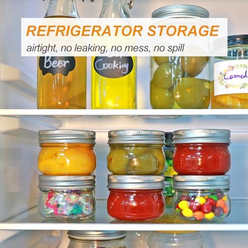 40-Piece Mason Jar Set Glass Storage Jars with lids