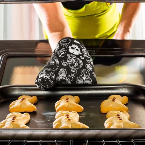 Spooky Skeleton Kitchen Set for Halloween or Home Cooking