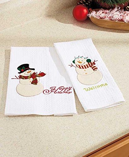 Bringing Holiday Warmth with 2-Cozy Snowman Towels eton