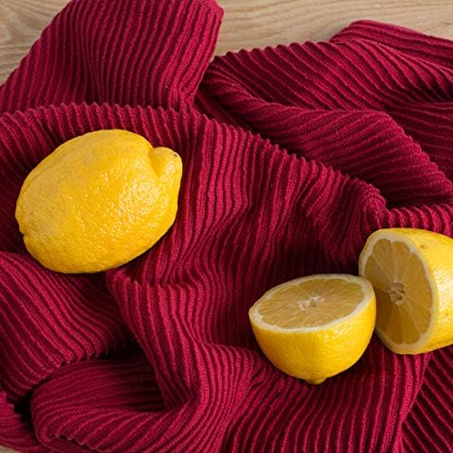 Now Designs Ripple Kitchen Towel Set 2 x Carmine Red