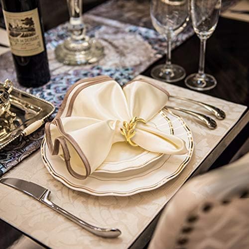 KPOSIYA Metal Napkin Rings Set