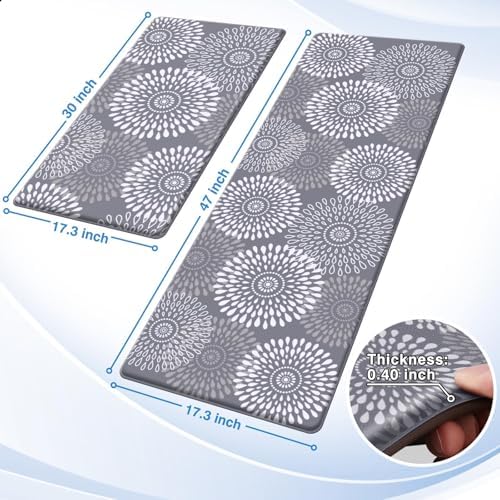 LuxStep Anti-Fatigue Kitchen Rugs Durable Kitchen Rugs