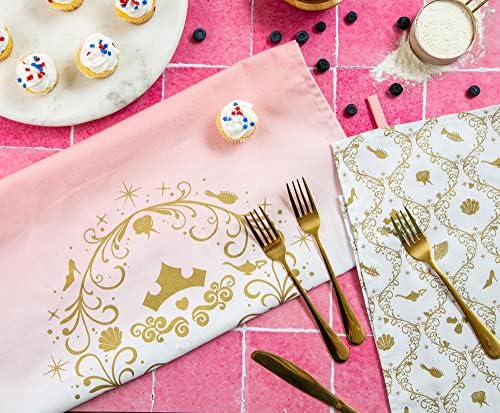 Disney Princess Tea Towel Set 2-Piece Dish Cloth