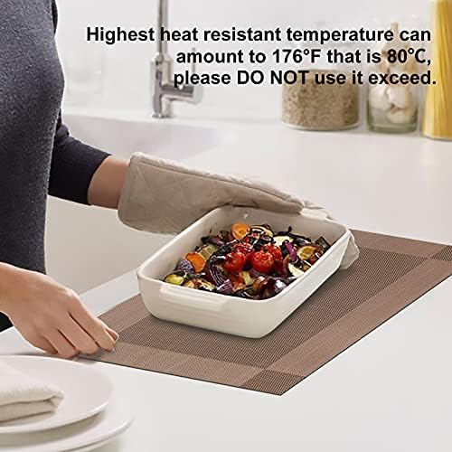 Heat-Resistant Washable Dining Placemats Set of 4