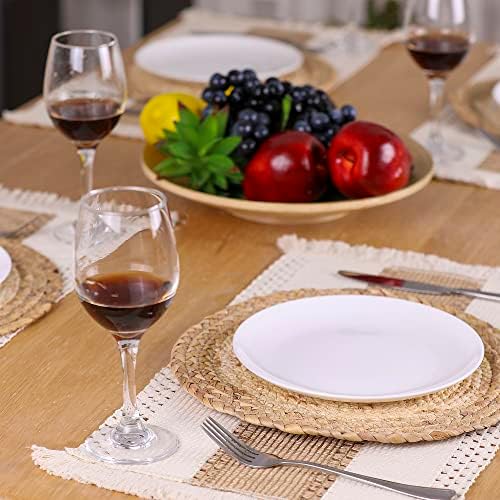 Natural Boho Placemats Set - Rustic Durable for Home Use