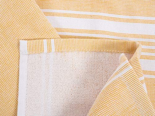 KAF Home Monaco Mixed Yarn Dyed Reversible Terry Dish Towel Set of 6