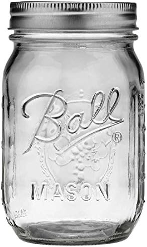 Ball Pint Jars Set of 12 Regular Mouth 16 oz