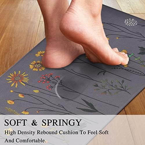 Rempry Colorful Kitchen Rugs 17x47 17x29