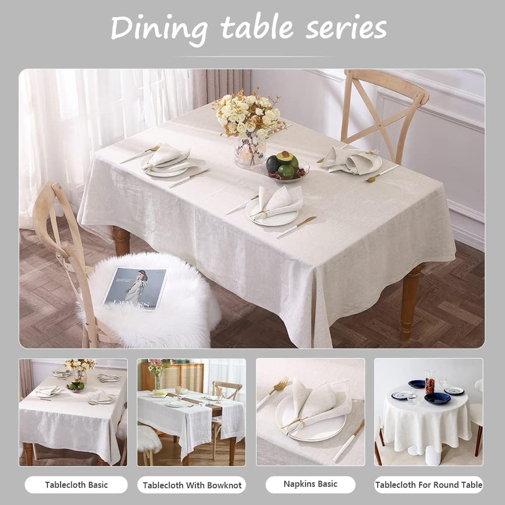 Simple Opulence Linen Tablecloth